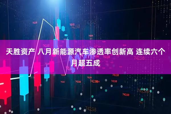 天胜资产 八月新能源汽车渗透率创新高 连续六个月超五成