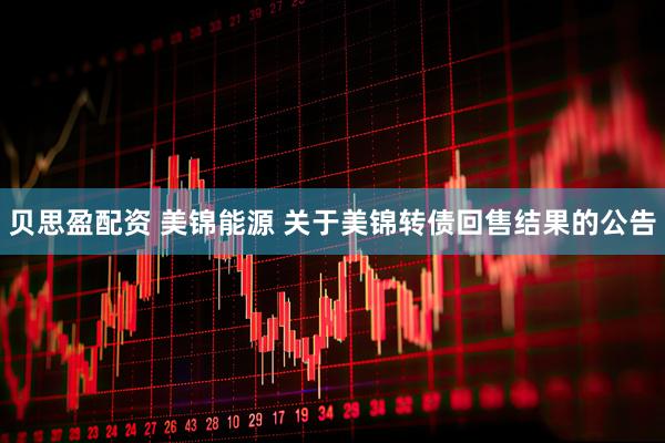 贝思盈配资 美锦能源 关于美锦转债回售结果的公告